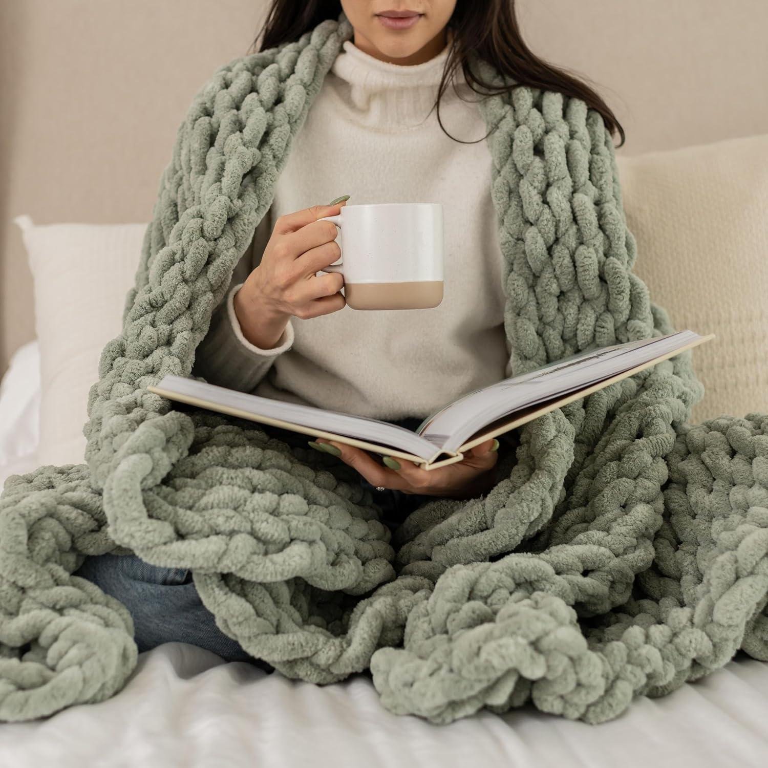Chunky Knit Blanket Glow-Up: Cozy But Make It Chic