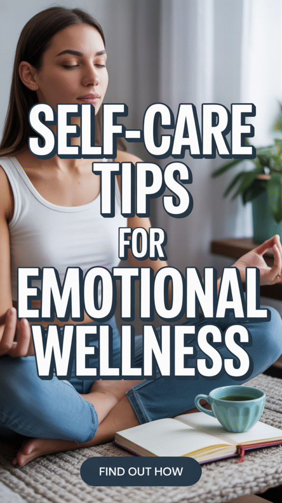 Mental Health Tips: Daily Self Care For Emotional Wellness And Self ...