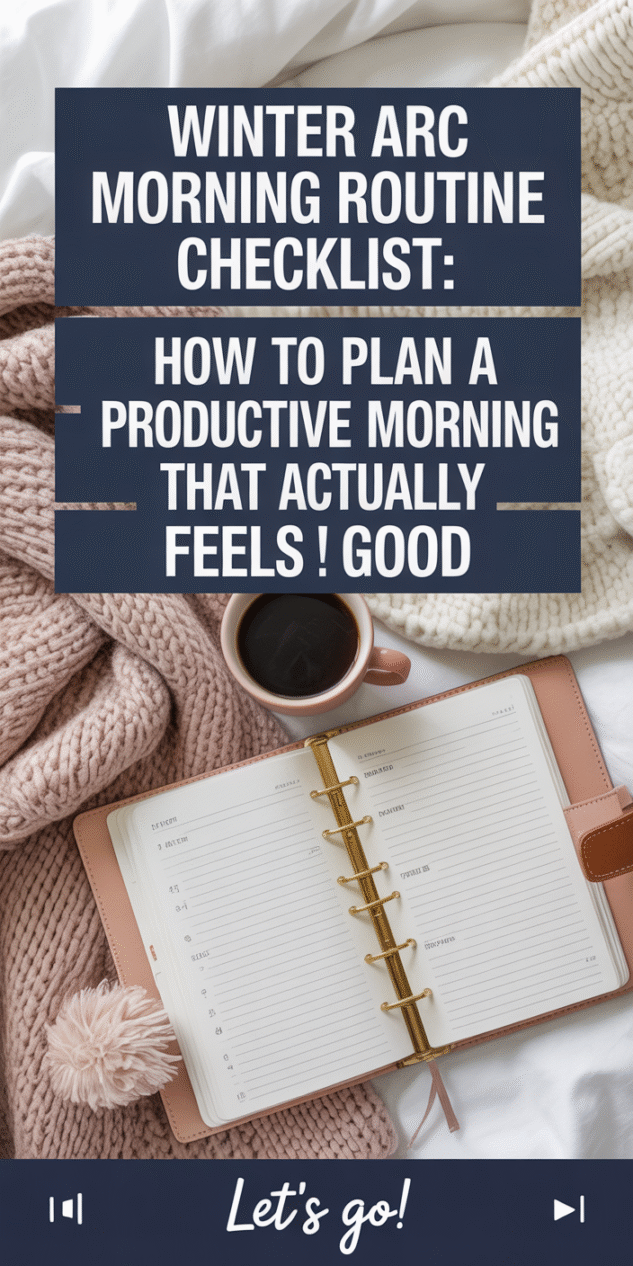 Winter Morning Routine Pinterest Winter Arc Morning Routine Checklist: How To Plan A Productive Morning ...