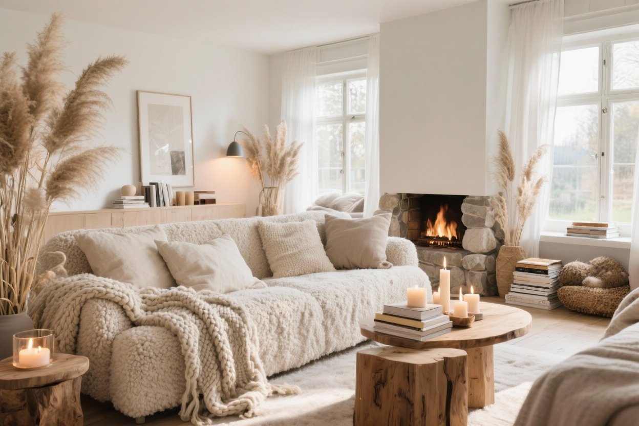 24 Hygge Decorating Ideas to Cozy Up Your Space - This Makes That - Hygge Home Renovation Inspiration