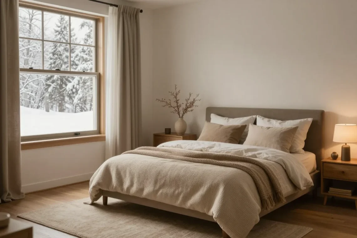 ​From Chilly to Cozy: Cozy Winter Aesthetic Tips for a Warm Winter Bedroom Sanctuary
