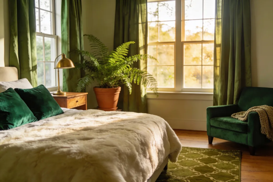 12 Cozy Bedroom Ideas Featuring Green Accents You'll Fall In Love With