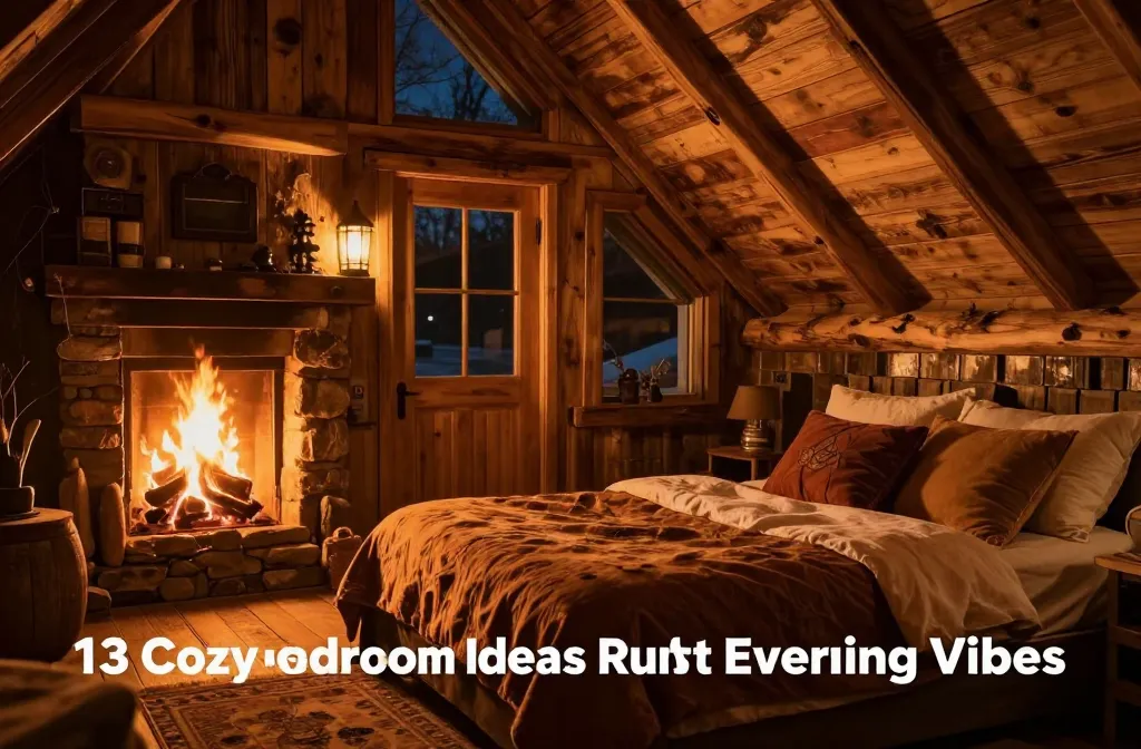13 Cozy Bedroom Ideas | Rustic Cabin Decor For Warm, Firelit Evening Vibes