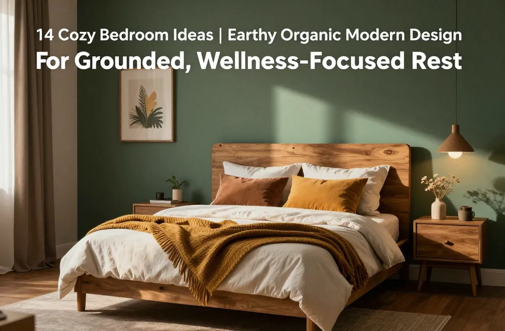14 Cozy Bedroom Ideas | Earthy Organic Modern Design For Grounded, Wellness-Focused Rest