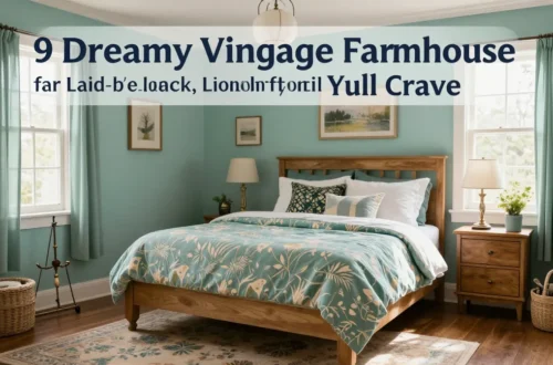 9 Dreamy Vintage Farmhouse Bedroom Ideas for Laid-Back, Lived-In Comfort You’ll Crave