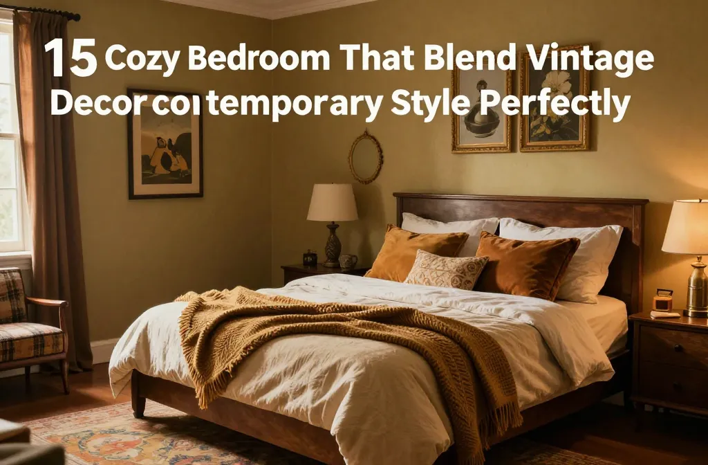 15 Cozy Bedroom Ideas That Blend Vintage Decor With Contemporary Style Perfectly