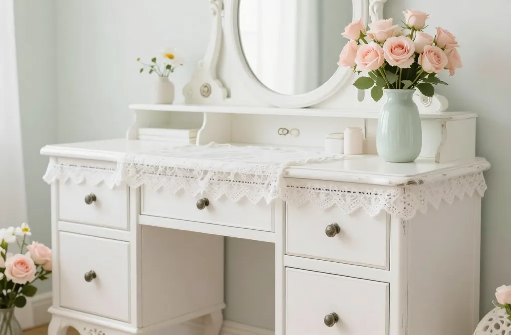 11 Feminine Shabby Chic Distressed White Ideas
