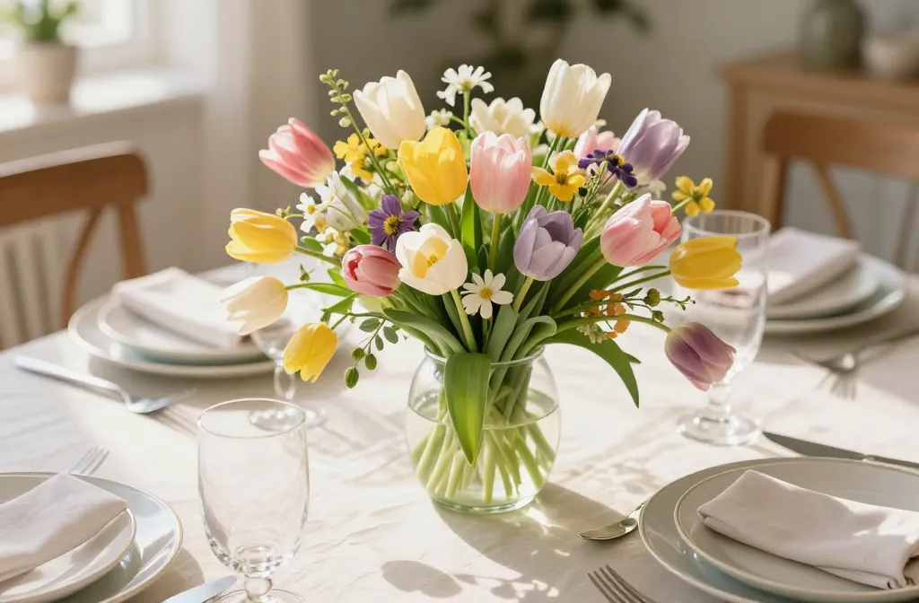 12 Spring Table Decor Ideas | Floral Spring Table Centerpieces for a Joyful Easter