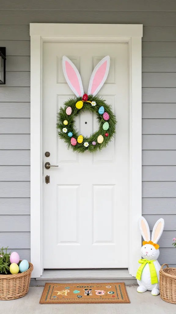 Spring porch wonderland, DIY Easter accents.
