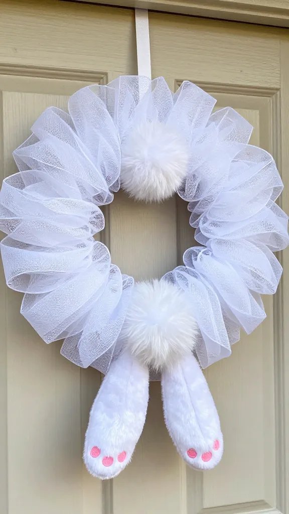 A cheeky bunny butt wreath adds humor and charm to your front door. As one of the most fun Easter Craft Decorations, it’s also a lighthearted Easter Project that brings smiles all season long. Tap to see how to make Bunny Butt Wreath.