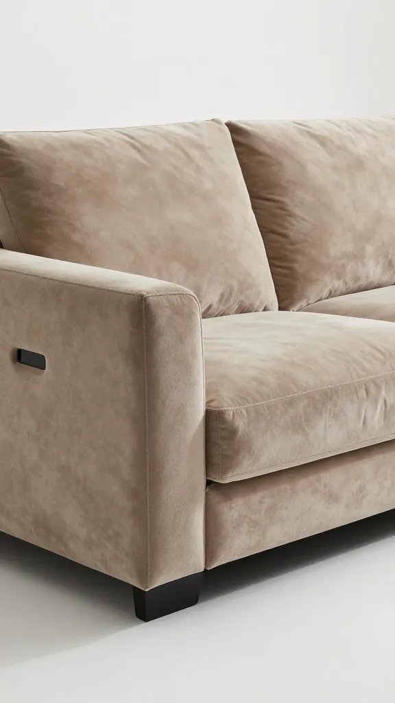Modern luxury sofa, inviting comfort