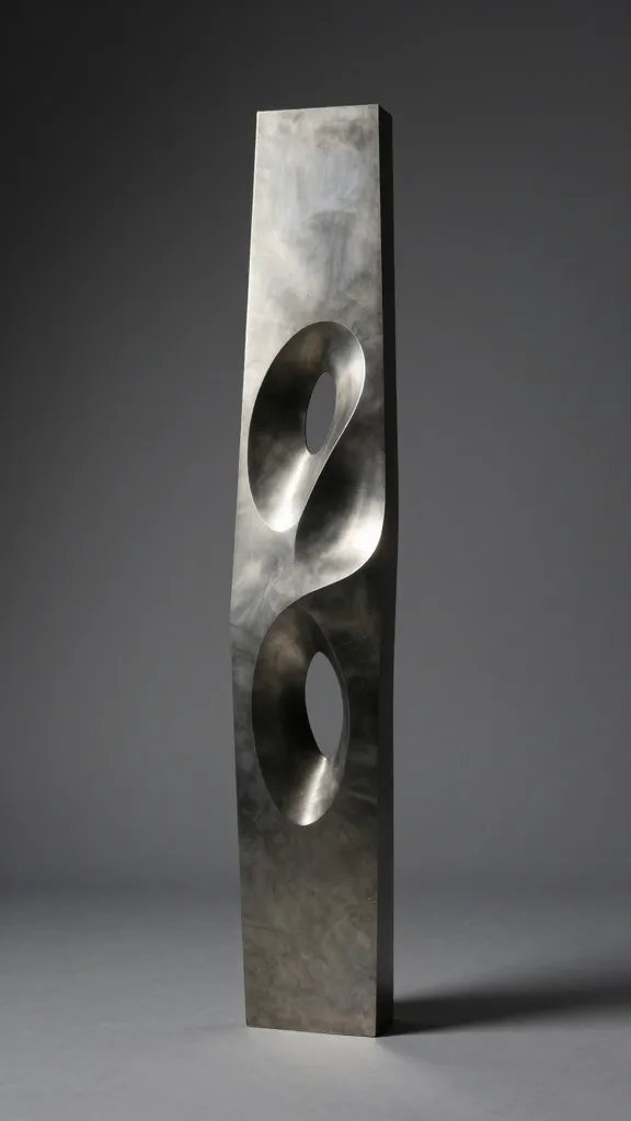 Curated modern sculpture, intentional design