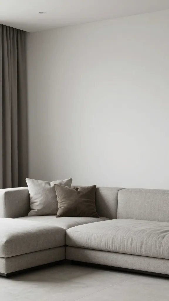 Effortless modern living room corner