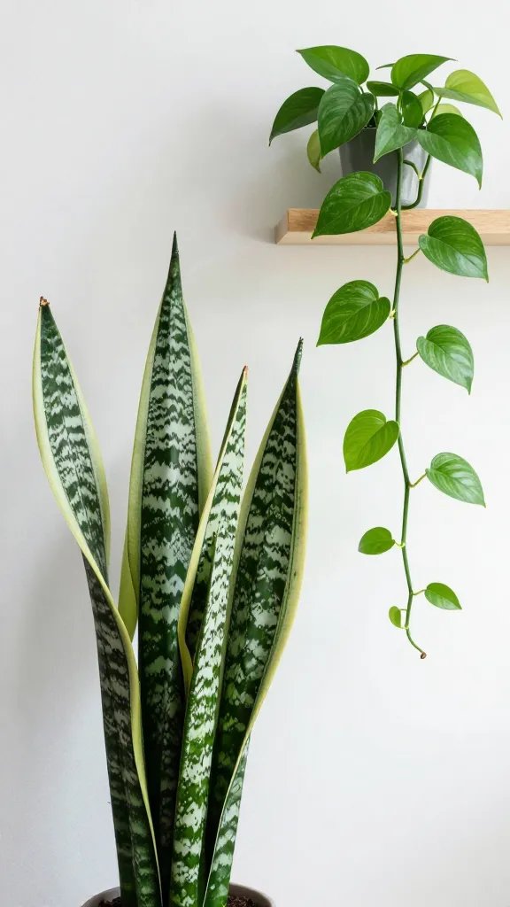 Serene fern, sunlit window, minimalist decor