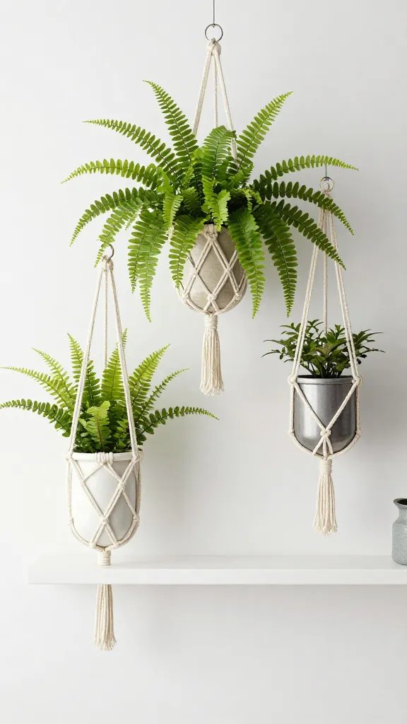 Thriving Boston fern, bright modern shelf