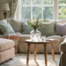 Spring Color Palette Ideas for a Cozy Cottage Living Room: Soft Spring Glow