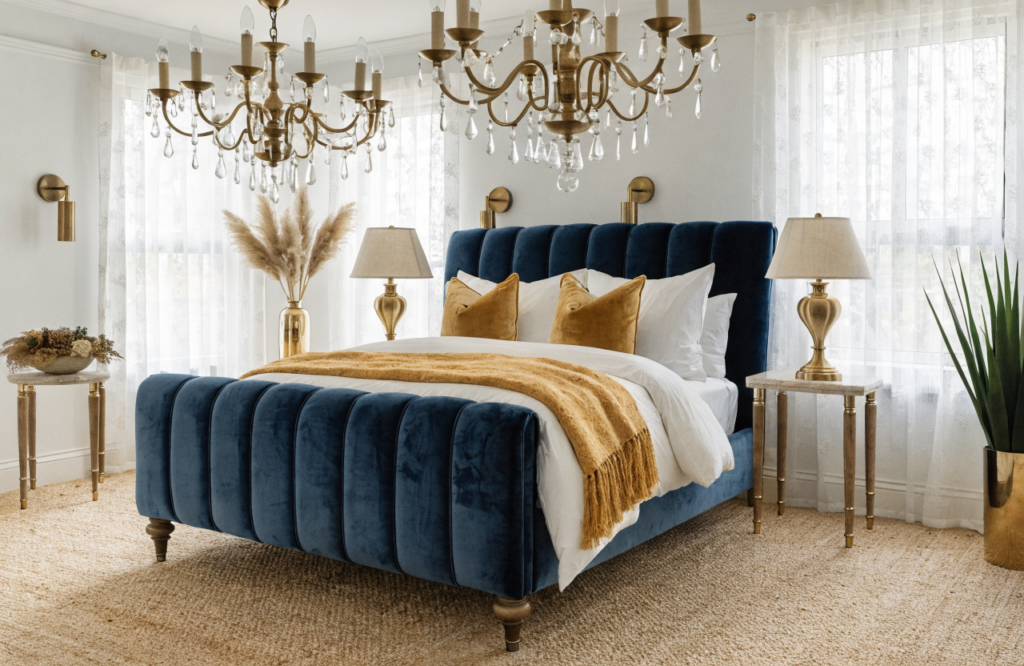12 Velvet Blue Bedroom Furniture Ideas for People Who Don'T Know Where to Start