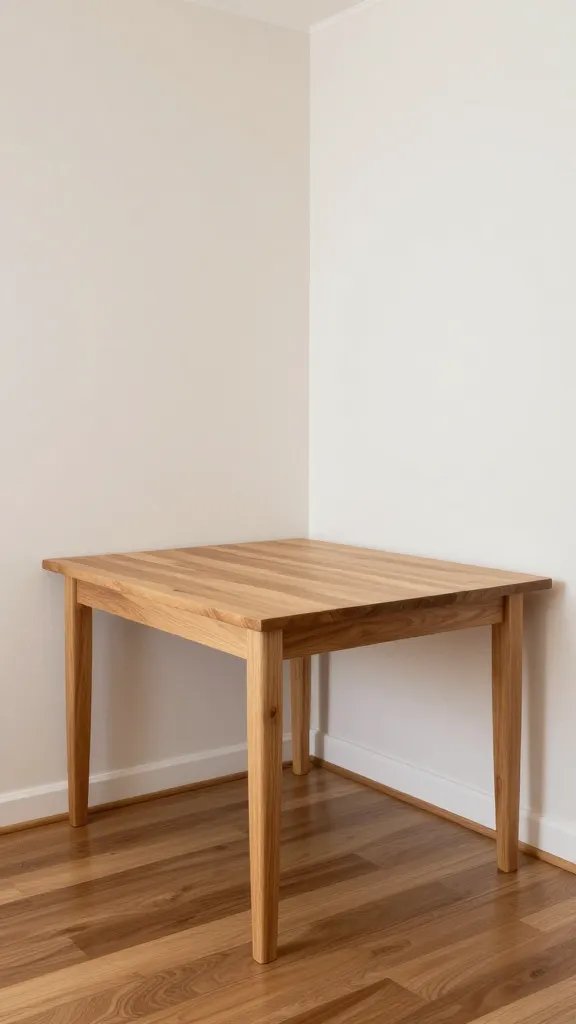 Small living room with dining table corner