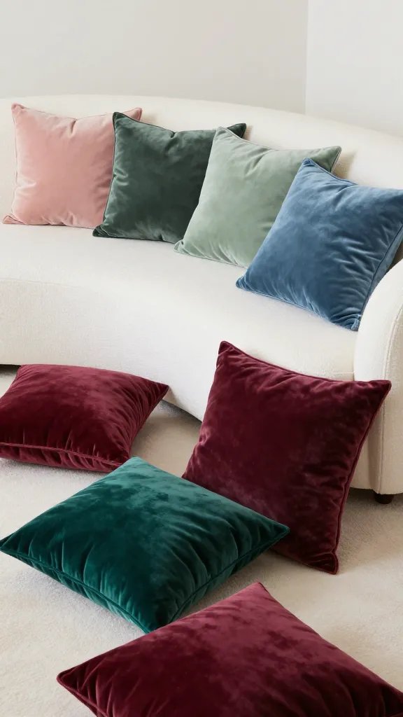 Antique white arched mirror above feminine console table