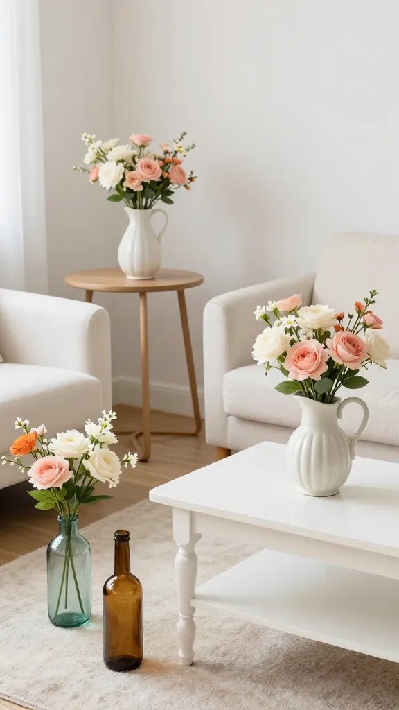 Large decorative mirror with romantic French gilded frame