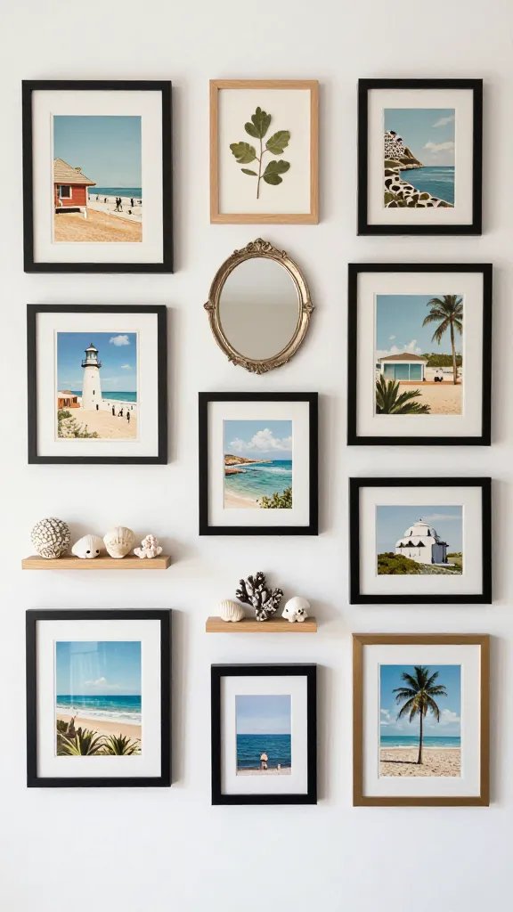 Woven rattan wall hanging centered above cream bedding