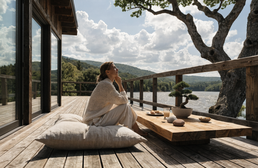 14 Outdoor Decor Ideas That Give a Bare Deck a Japandi-Inspired Refresh