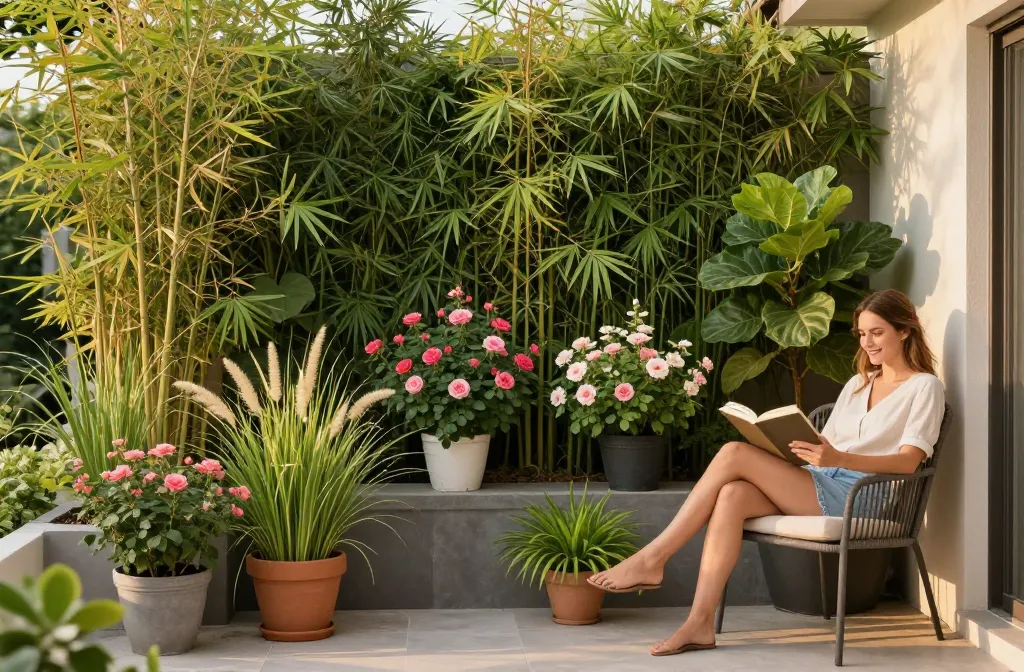 Transform Your Space: Outdoor Patio Ideas for Renters | How to Use Potted Plants for Privacy Walls