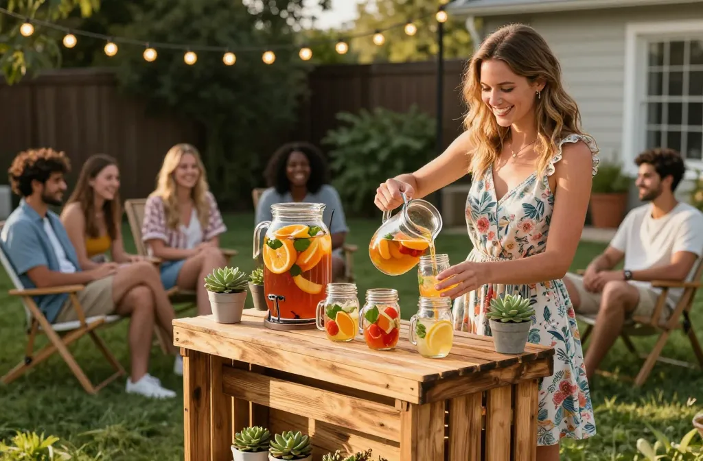 10 Outdoor Entertaining Area Ideas with Budget-Friendly Drink Station You Need