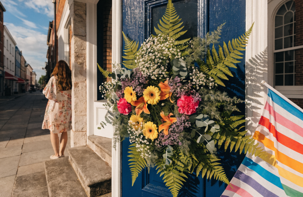 15 Front Door Decoration Ideas for Summer for Your Personal Vibe: Vibrant Open-Doors