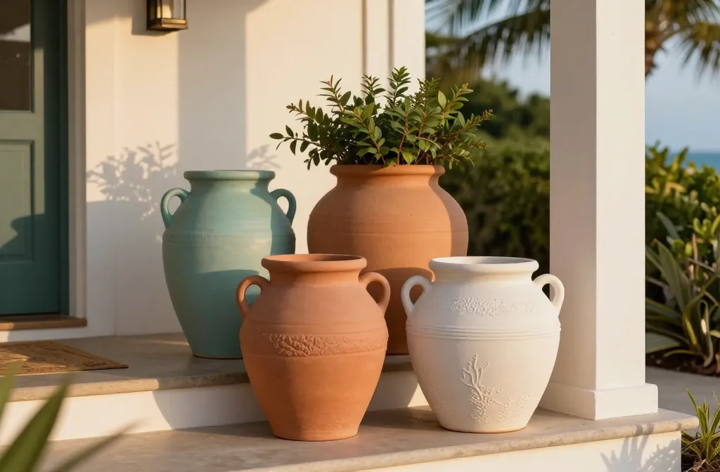 15 Diy Front Porch Ideas for Summer with a Coastal Look Using Sculptural Ceramic Planters and Natural Coral‑Inspired Touches That Wow