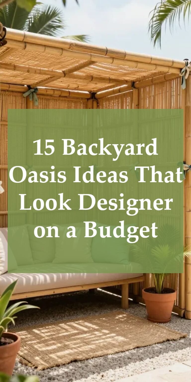 15 Backyard Oasis Ideas That Look Designer on a Budget – Cozy Home Oasis
