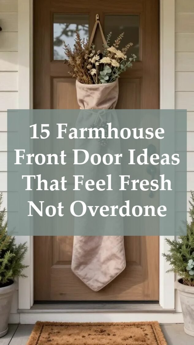 Fresh Designs Front 15 Farmhouse Front Door Decor Ideas That Feel Fresh Not Overdone – Cozy ...