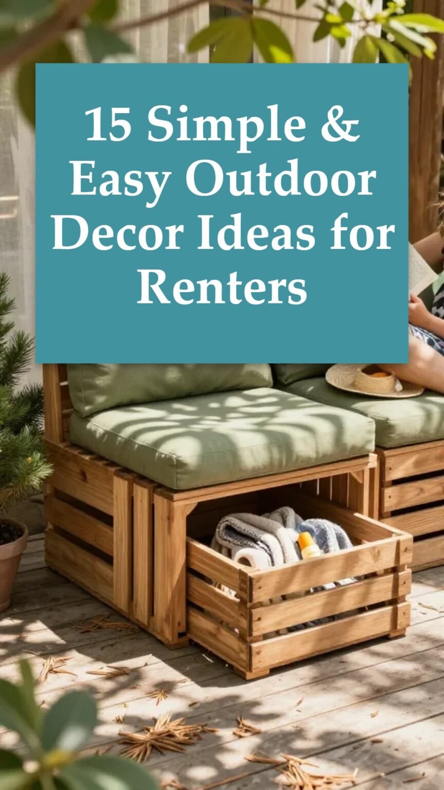 15 Outdoor Decor Ideas Renters Can Put Up, Style, and Take Down Without ...