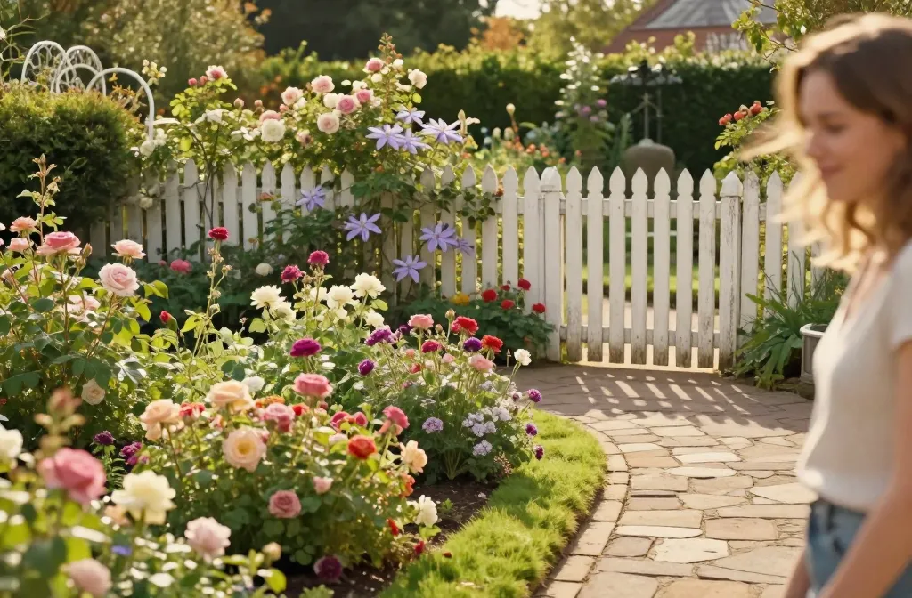 15 Cottage Garden Ideas Using Overflowing Flower Borders, White Picket Fences and Winding Stone Pathways That Delight