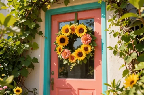 15 Door Decor Ideas for Summer with Color That Pops Right: Vibrant Entry Hacks