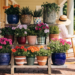 12 Front Porch Planter Ideas with Tiered Plant Stands, Mixed Heights & Bold Colors: Quick Wow Pop