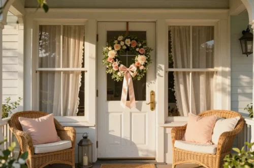 15 Front Door Decor Ideas for Summer with a Soft Shabby Chic Touch: a Chic Preview