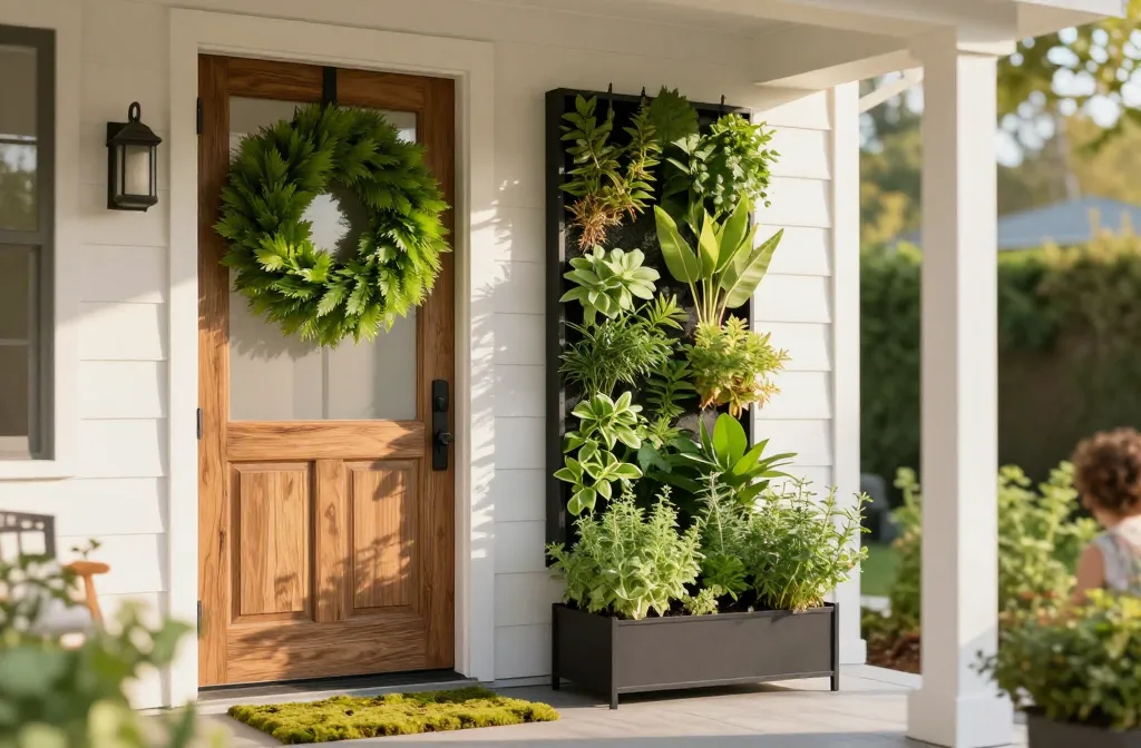 15 Front Door Decor Ideas for Summer with Greenery: Fresh Front Makeover