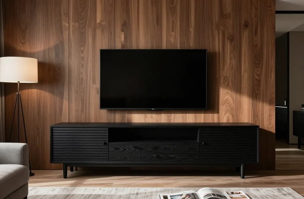 15 Modern Tv Wall Styling Concepts: Luxe Living Set