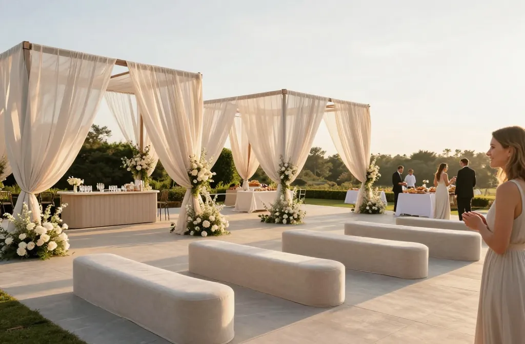 15 Summer Wedding Ideas for Open-Air Weddings That Feel Effortless with Spacious Layouts, Natural Airflow, Minimal Heat Exposure, Garden Pathways, Light Linen Textiles, Soft Romantic Florals, Outdoor Bars, Cooling Snacks, Sunset Vows, and Relaxed Guest-Friendly Seating