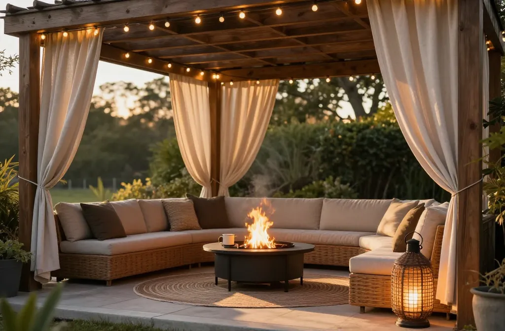 15 Unique Back Porch Ideas with Pergola, Fire Pit & Cozy Seating Unveiled