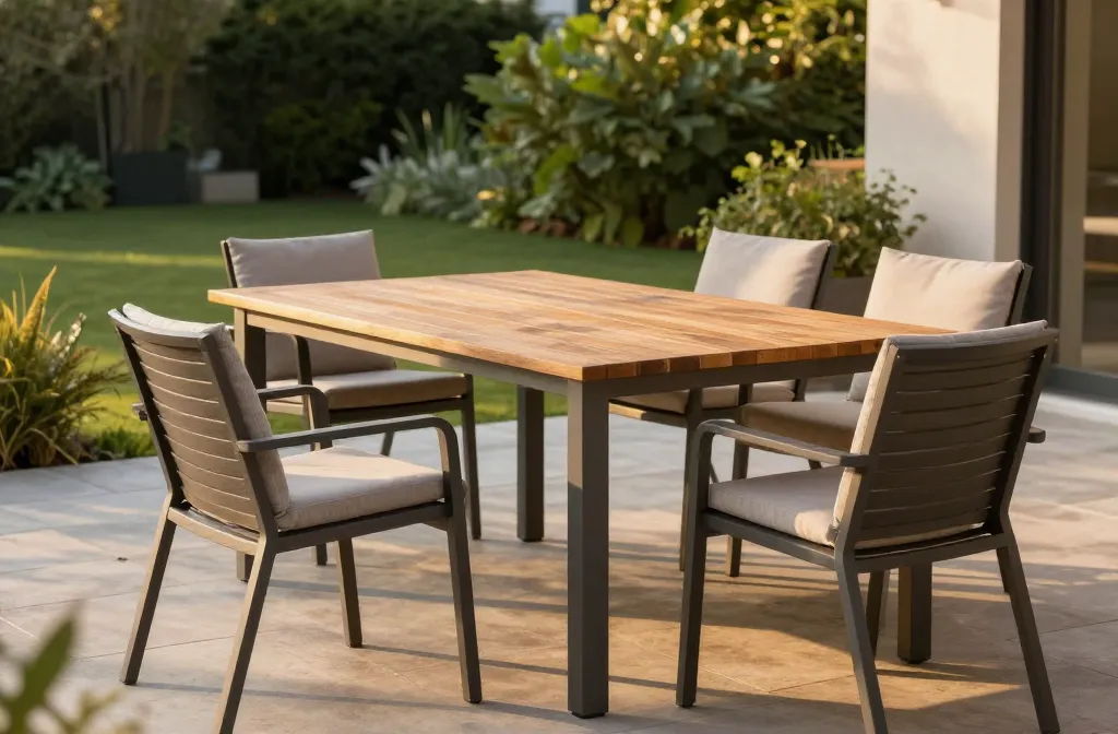 How to Guide to Choose an Outdoor Dining Set That Won'T Disappoint - Outdoor Dining Set Materials ( Teak, Aluminum, Wicker, Steel Compared), the Right Size Table for Your Patio, Chair Comfort (Why It Matters More Than You Think), Sets That Look Good in Photos Vs Sets That Hold Up in Real Life, Weather Resistance Tips, Budget Ranges (What You Get at Each Price Point),How to Protect and Extend the Life of Your Outdoor Dining Set
