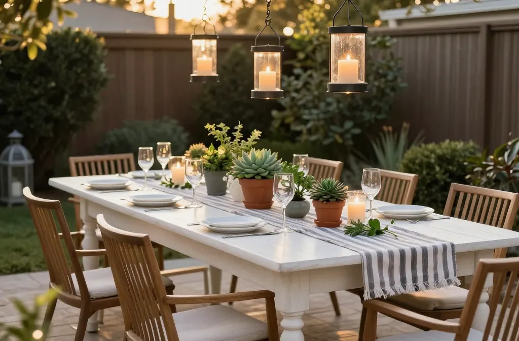15 Outdoor Dining Area Setups for Summer Entertaining: Sunny Tableside Fun