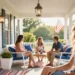15 Patriotic Porch Ideas for 4th of July: Sparkling Porch Glam