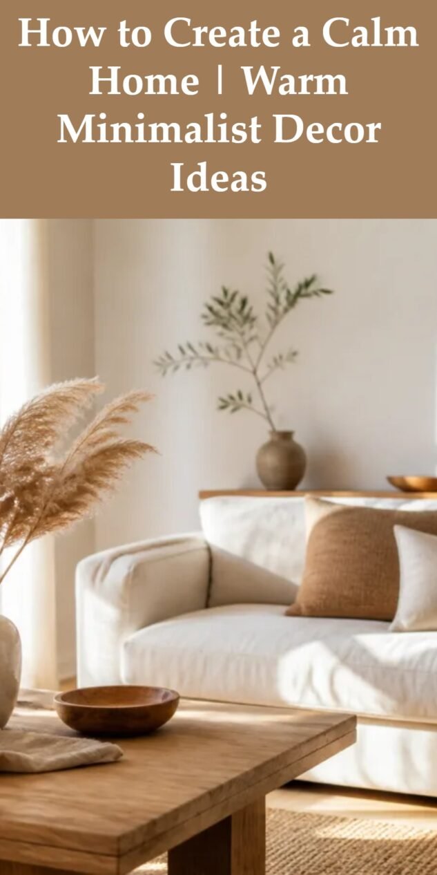 How to Create a Calm Home | Warm Minimalist Decor Ideas – Cozy Home Oasis