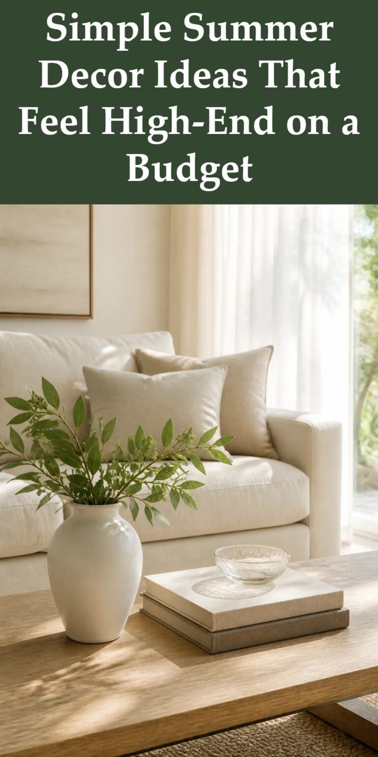 Simple Summer Decor Ideas That Feel High-End on a Budget – Cozy Home Oasis