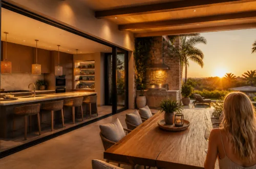 Modern Outdoor Kitchen & Dining Area Ideas | Outdoor Living Backyard Inspiration