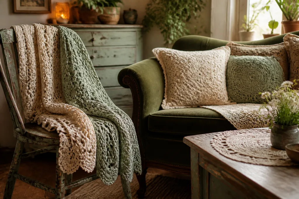 Crochet Decor Tips For a Vintage-Inspired Small Home