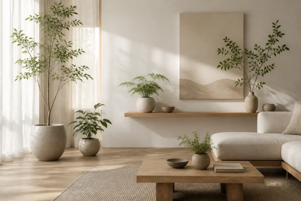 Japandi Indoor Plant Decor on A Budget | Aura Home Designs
