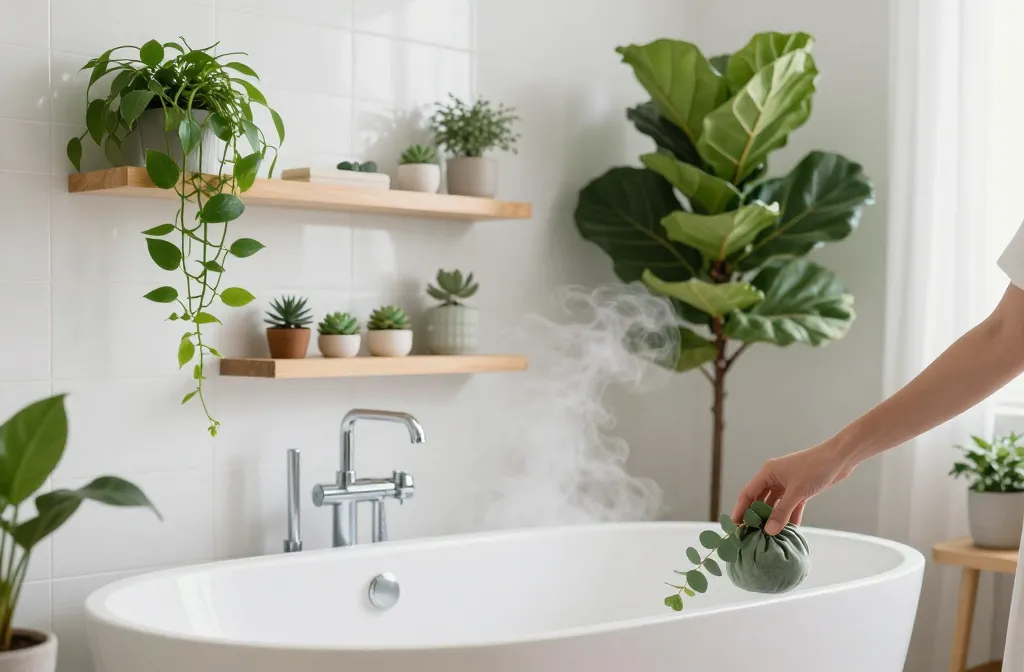 15 Plant Decor Ideas for a Peaceful, Nature-Inspired Bathroom
